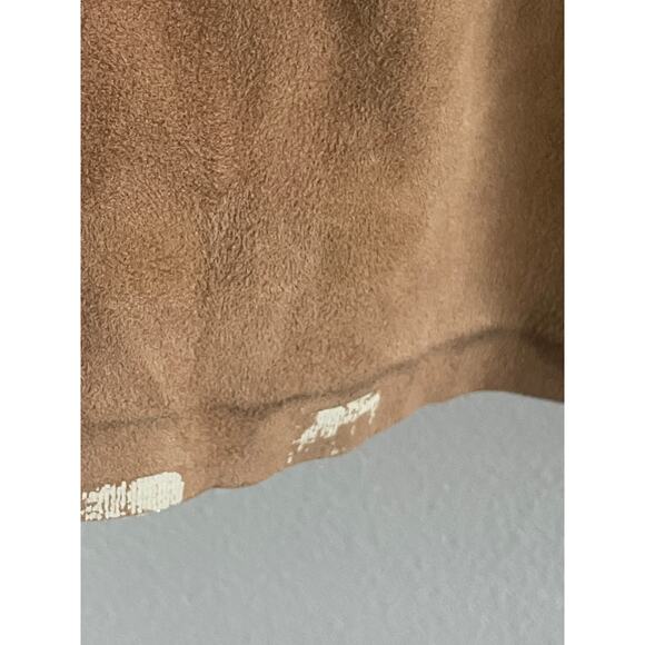 VS2 Tan Suede Bootcut Pants Women’s Size 4 Brown Western Ranch Style Vintage Y2K - Picture 6 of 8
